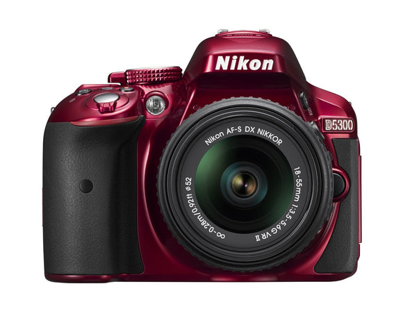 Nikon D5300 Digital SLR Camera(Red) with AF-S 18-55mm VR II Kit Lens (used)