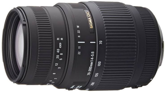 Sigma 70-300mm f/4-5.6 DG Macro Telephoto Zoom Lens for Canon SLR Cameras (used)