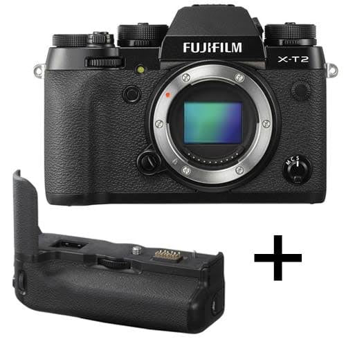 Fujifilm X-T2  body Mirrorless Digital camera + Fujifilm VPB-XT2 Vertical Battery Grip (used)