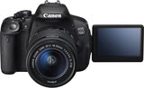 Canon EOS 700D + EF-S 18-55mm 3.5-5.6 is STM (used)