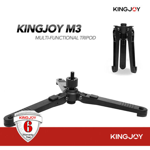 Kingjoy Universal 3-Leg Supporting foldable support Stand Base for Monopod Ball head monopod base