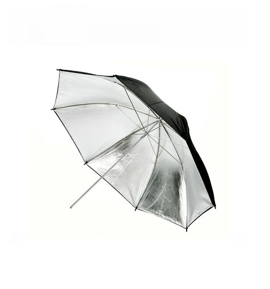 Umbrella Light Reflector Black/Silver 33 inch